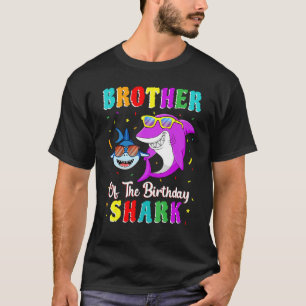 T-shirt Brother Of Shark Birthday Family Birthday Litt