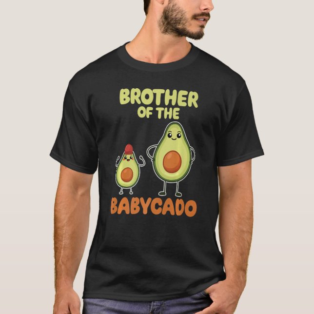 T-shirt Brother Of The Babycado Avocado Cute Family Pregna (Devant)