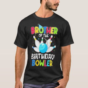 T-shirt Brother of the Birthday Bowler Boys Mens
