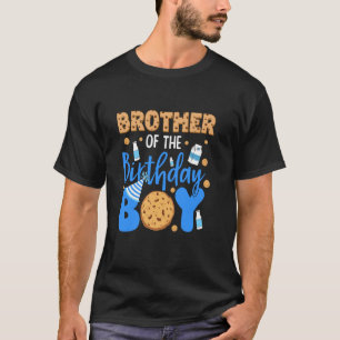 T-shirt Brother of the Birthday Boy Cookies and Milk Birth