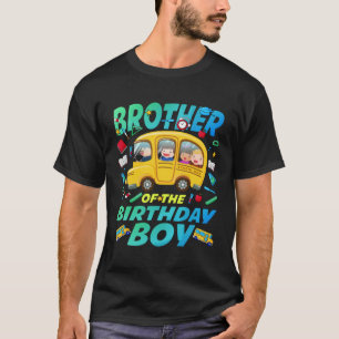T-shirt Brother of the Birthday Boy School Bus Famille Ann