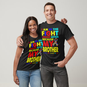 T-shirt Brother Sensibilisation sur l'autisme Puzzle cadea