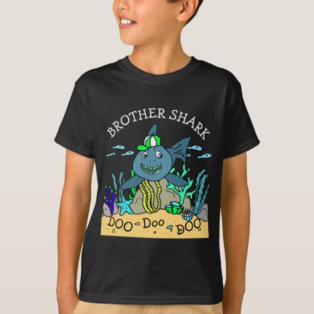 T-shirt Brother Shark Doo Doo Boy (Devant)