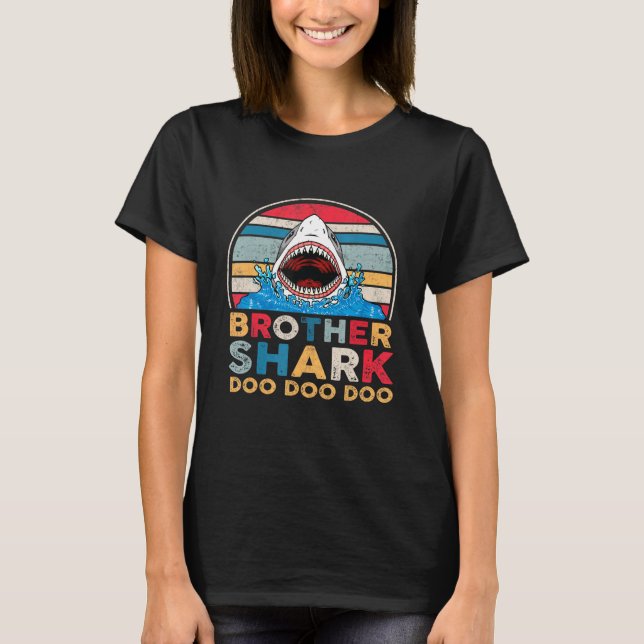 T-shirt Brother Shark Doo Doo Doo Tee Fête des pères parfa (Devant)