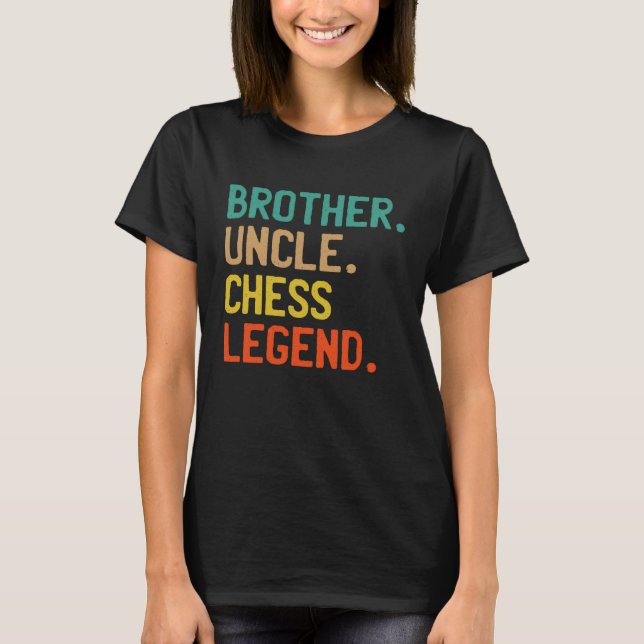 T-SHIRT BROTHER UNCLE SAILING CHESS  COOL STRATEGY GAME UN (Devant)