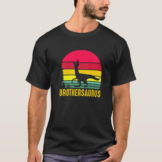 T-shirt Brothersaurus Big Brother T Rex Dinosaur Genre Re (Devant)