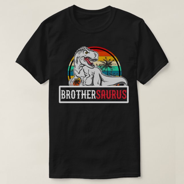 T-shirt Brothersaurus T Rex Dinosaur Brother Famille Sauru (Design devant)