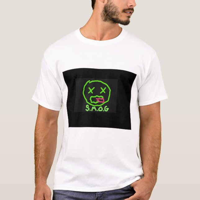 T-shirt brouillard enfumé (Devant)