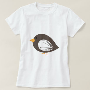 T-shirt Brown coloré d'oiseaux curieux