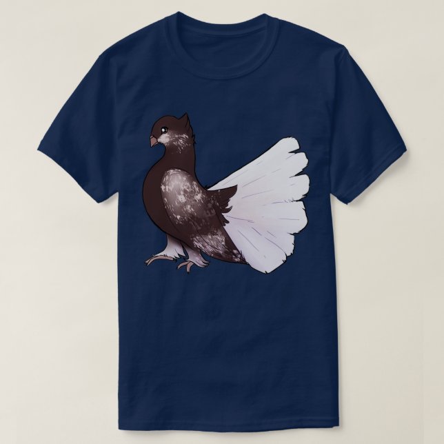 T-shirt Brown Fantail 2 (Design devant)