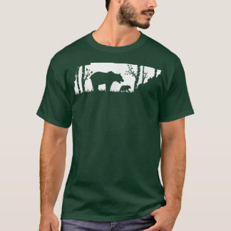T-shirt Brown Grizzly Bear Hunting - Tennessee map Hunter