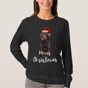 T-shirt Brown Labrador Retriever Joyeux Noël Labrador