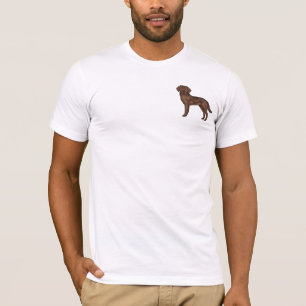 T-shirt Brown Labrador Retriever Unique Cartoon Lab Chien