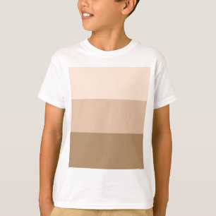 T-shirt Brown Ombre strié