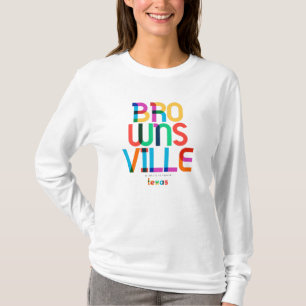 T-shirt Brownsville Texas Mid Century, Pop Art,