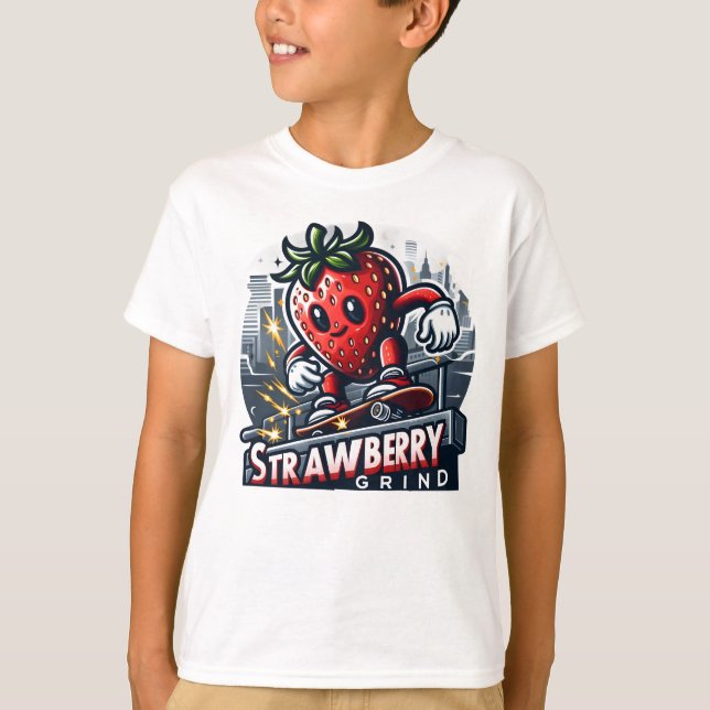 T-shirt Broyeur de fraises - Berry de skis (Devant)