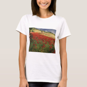 T-shirt BRUCE, William Blair pies coquelicot fleurs rouges