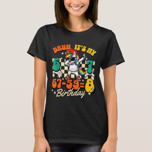 T-shirt Bruh 67-598 8e anniversaire Licorne qui fait le da