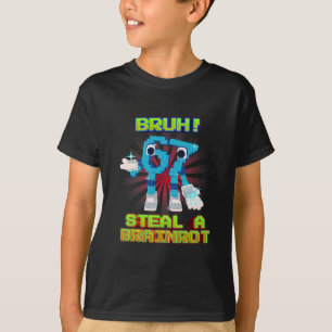 T-shirt Bruh 67 Six Seven 6-7 Mème drôle Brainrot pour enf