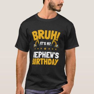 T-shirt Bruh C'est le Const d'excavatrice pour enfants de