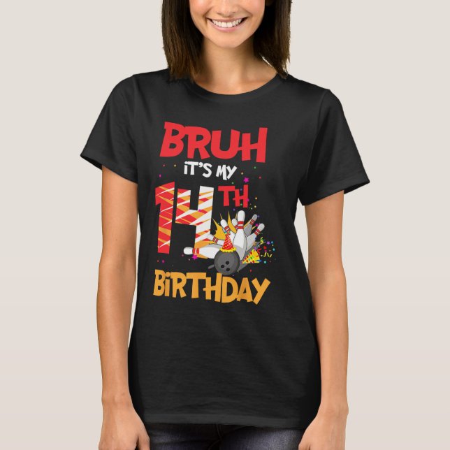 T-shirt Bruh C'est mon 14e anniversaire garçon 14 ans Bowl (Devant)