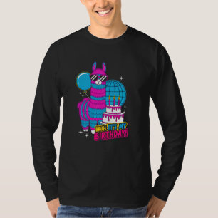 T-shirt Bruh C'Est Mon Anniversaire Fête Llama Famille Pin