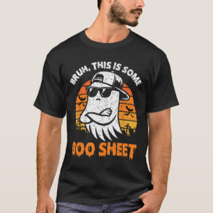 T-shirt Bruh C'Est Un Boo Sheet Ghost Halloween Hommes Qui