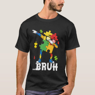 T-shirt Bruh Dabbing Puzzle Sensibilisation à l'autisme Ad
