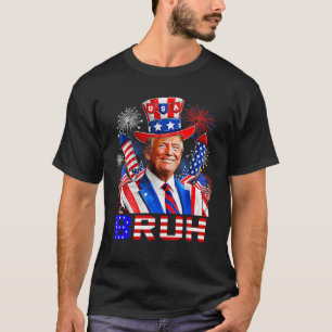 T-shirt BRUH Donald Trump Feu patriotique 4 juillet F