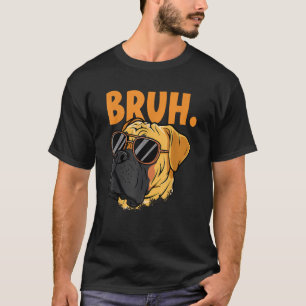 T-shirt Bruh drôle de dicton de meme Bruh avec visage de c