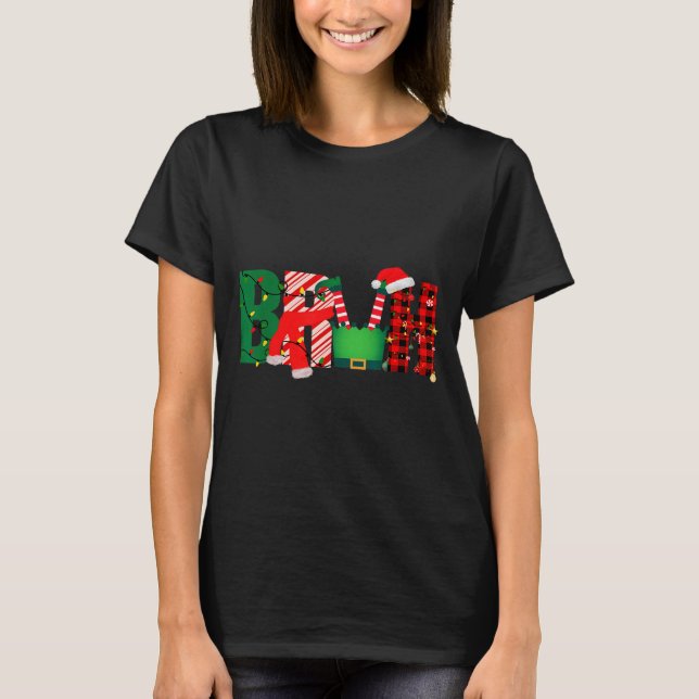 T-shirt Bruh Funny Christmas For Kids Boys Bruh Xmas Light (Devant)