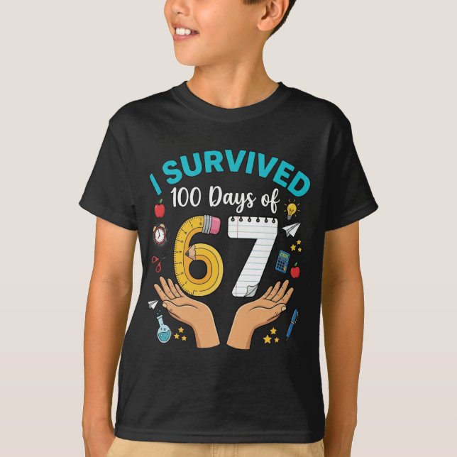 T-shirt Bruh It’s My 67+33 Days of School – Funny 100th  (Devant)