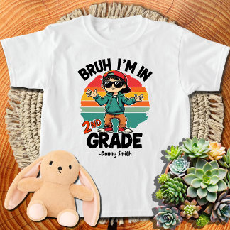 T-shirt bruh je suis en 2e année