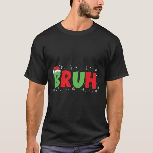 T-shirt Bruh Mème Drôle Dire Ados Salutation Garçons Jeune (Devant)