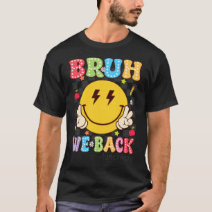 T-shirt Bruh Retour Dame Cantine Sourire Rétro Face Dalmat