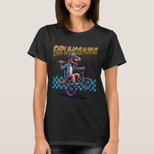 T-shirt Bruhosaurus T-rex Dinosaure à vélo Bmx - Garçons 