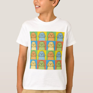 T-shirt Bruit-Art de bande dessinée de chien de Cockapoo
