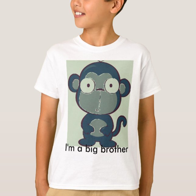 T-shirt Bruit-art-singe-Recouvrement incisif, je suis un (Devant)
