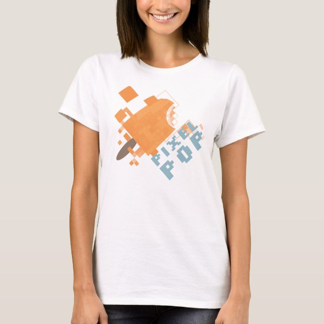 T-shirt Bruit de pixel (Devant)