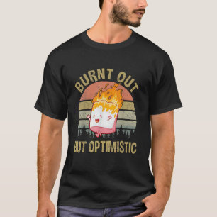 T-shirt Brûlé Mais Optimiste Retro Vintage Sunset