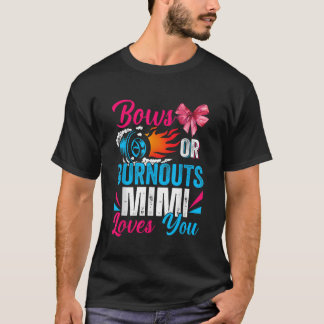 T-shirt Brûler Ou Bows Mimi Vous Aime Sexe Révéler Partie