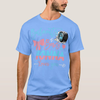 T-shirt Brûler Ou Bows Nonna Vous Aime Révéler Le Sexe