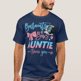 T-shirt Brûler Ou Bows Tante Vous Aime Révéler Le Sexe