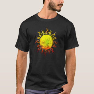 T-shirt Brûler Sun Tribal Tattoo Space Universe