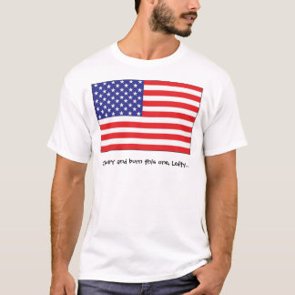 T-shirt Brûleur de drapeau