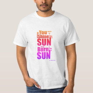 T-shirt Brûlez avant d'éclairer Premièrement Brûlez, Puis