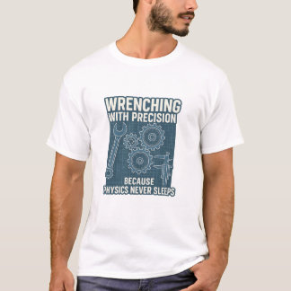 T-shirt Brûlure avec précision parce que la physique n'est