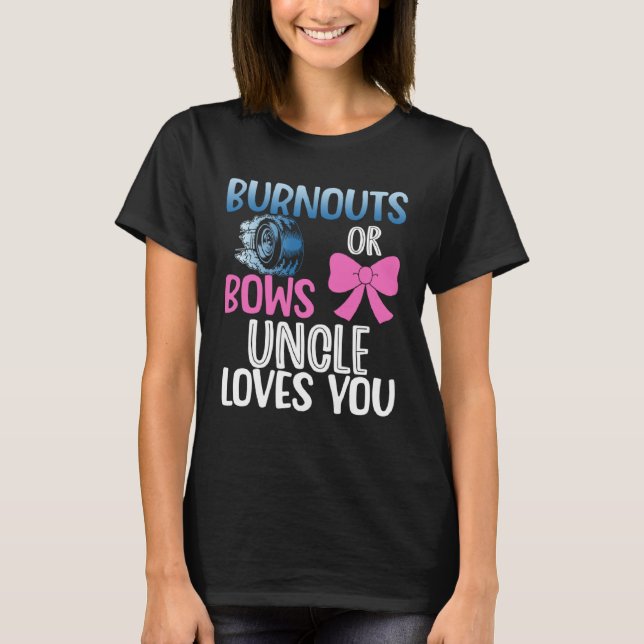 T-shirt Brûlures ou arcs oncle genre révéler le bébé de la (Devant)