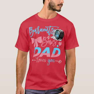 T-shirt Brûlures Ou Bows Papa Vous Aime Révéler Le Sexe
