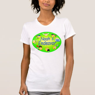 T-shirt Brume décontractée de jaune de scoop de dames